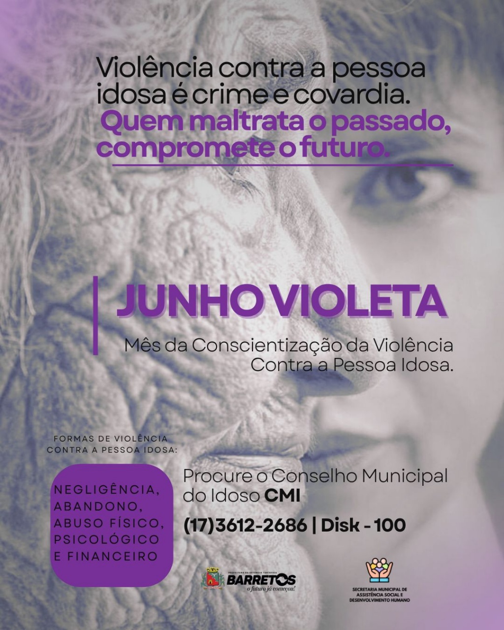 Read more about the article Junho Violeta: Prefeitura promove palestras sobre prevenção e enfrentamento à violência contra a pessoa idosa